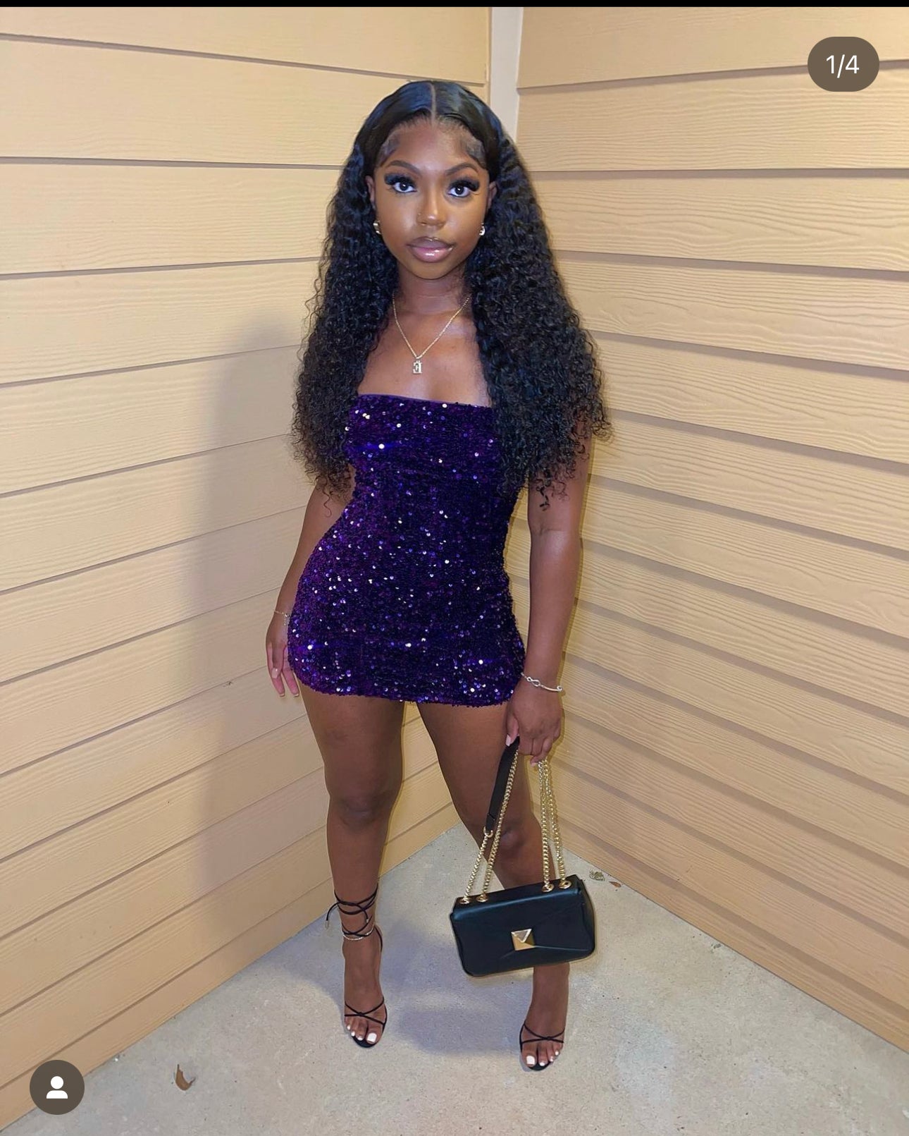 ECLOSET: FASHION NOVA PURPLE MINI DRESS