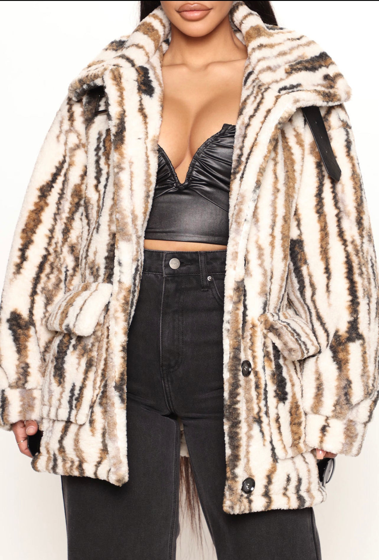 ECLOSET: FASHION NOVA SHERPA JACKET