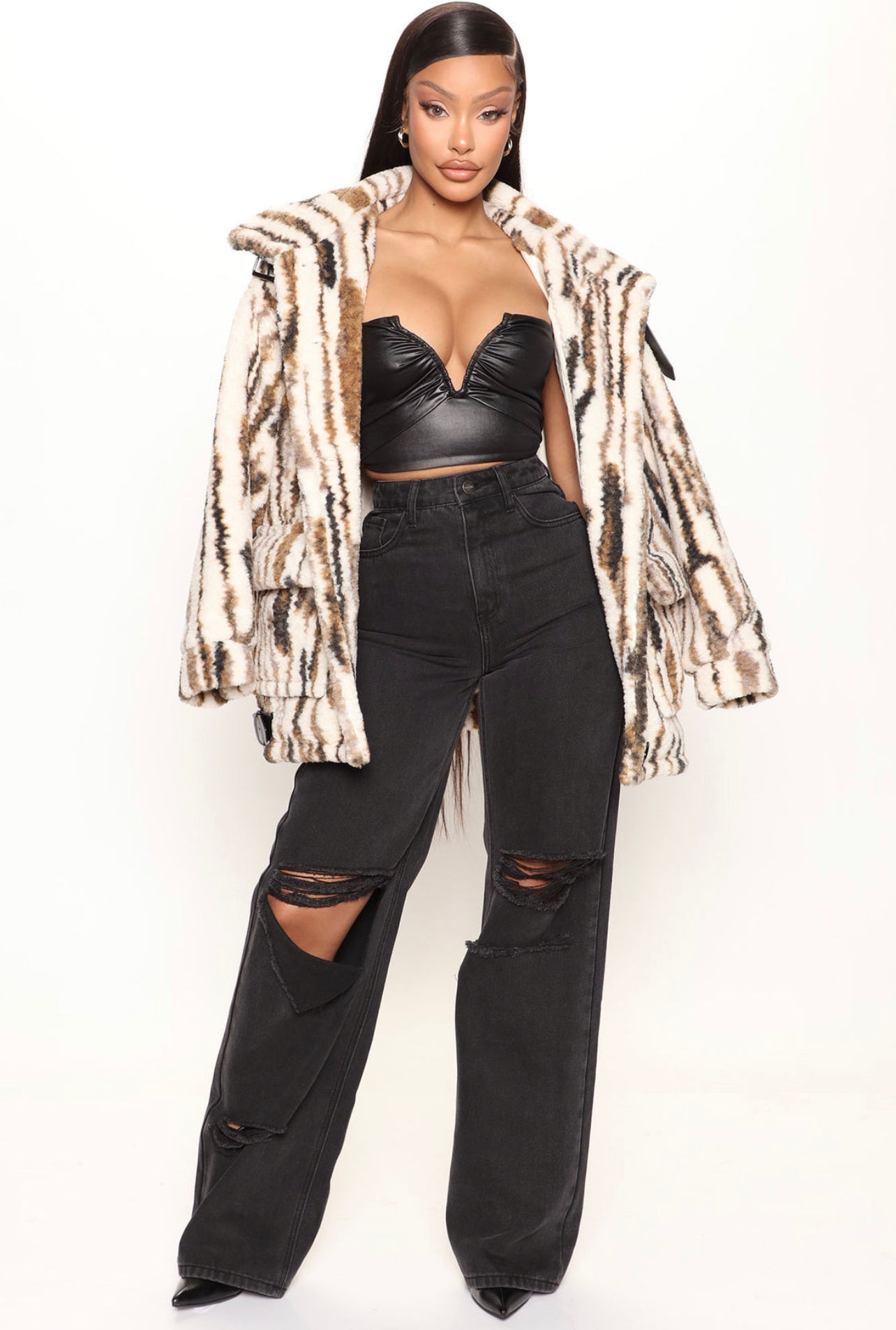 ECLOSET: FASHION NOVA SHERPA JACKET